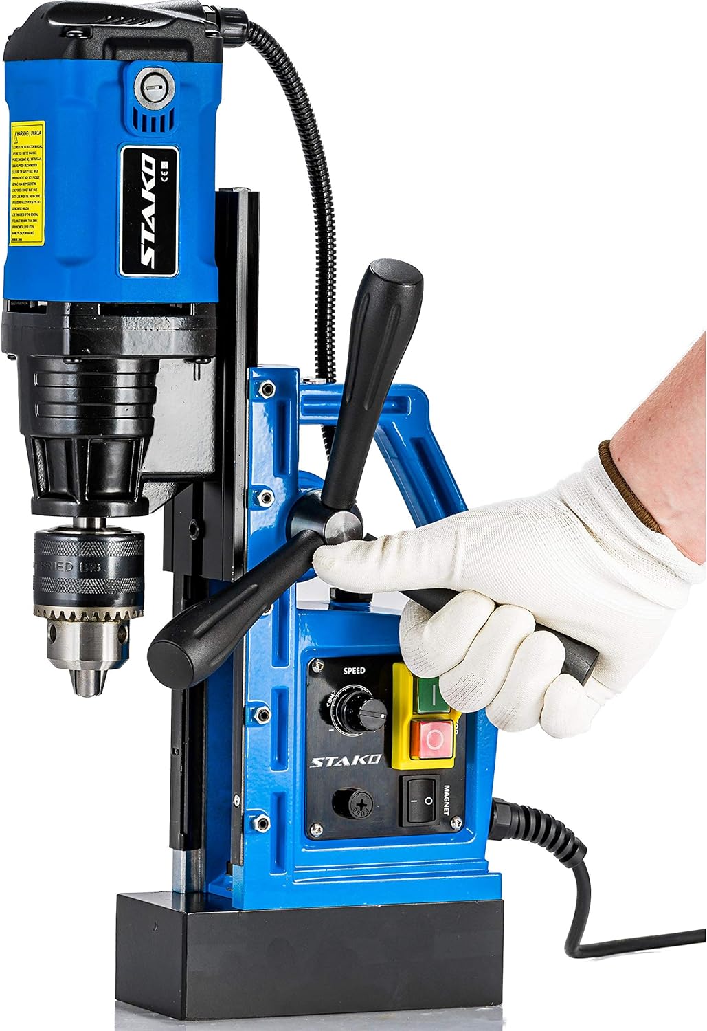 Magnetbohrmaschine Kernbohrmaschine 1480 W Bohrmaschine Leicht 10 kg STAKO Blau und Schwarz