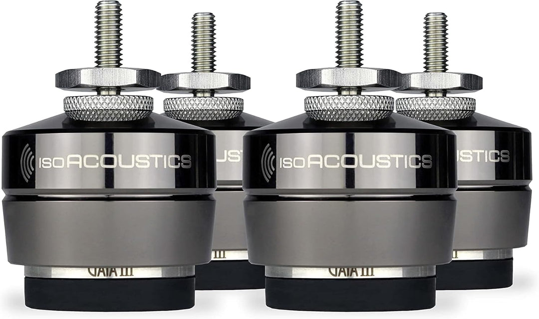 IsoAcoustics Gaia-Serie mit Isolatoren für Lautsprecher und Subwoofer GAIA III, 32 kg max. – 4 Stück