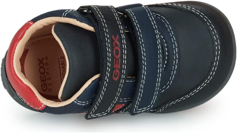 Geox Jungen B Elthan Boy A Erste Schritte 18 EU Navy Red, 18 EU Navy Red
