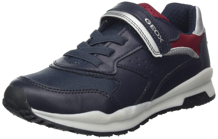 Geox Jungen J Pavel A Sneaker 28 EU Navy Dk Red, 28 EU Navy Dk Red