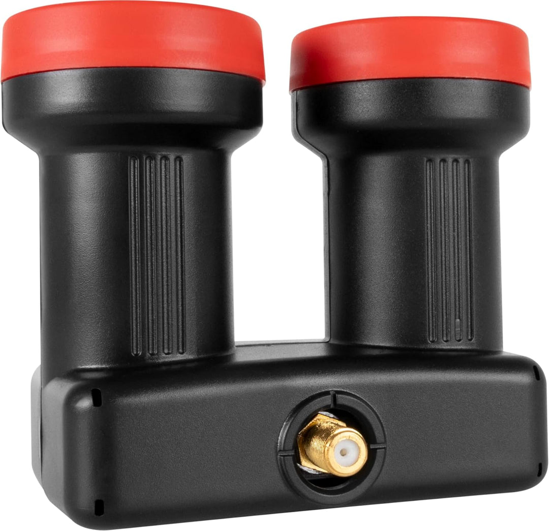 Megasat Diavolo Single LNB Monoblock 2 LNB in einem Gehäuse, 200022, Schwarz, Rot