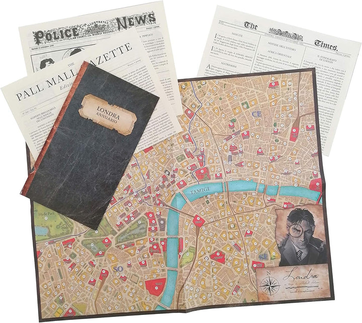 Asmodee - Sherlock Holmes Untersuchungsberater: Jack Lo Ripper und Abenteuer im West End - Detektive