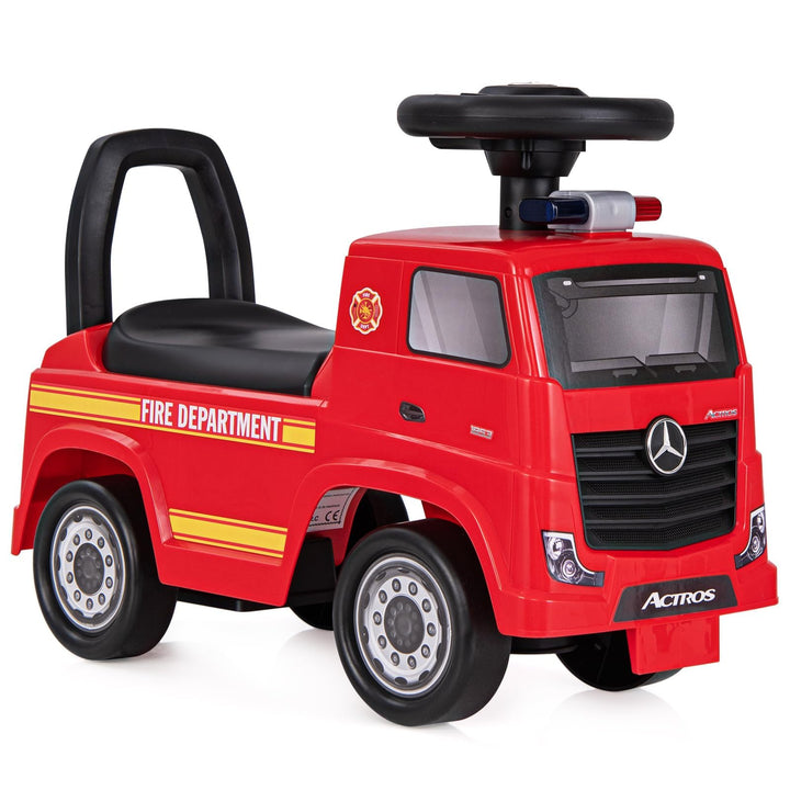 COSTWAY Mercedes Benz Rutschauto, Schiebeauto mit Stauraum & Musik & Hupe & Kippschutz, Kinder Rutsc