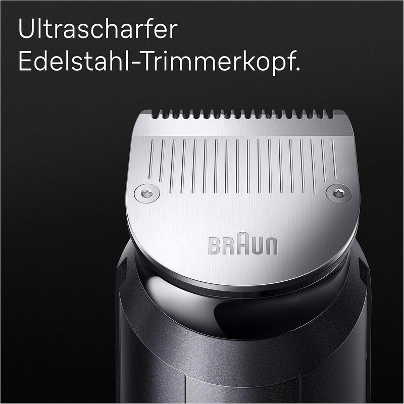 Braun All-In-One Bartpflege Bodygroomer Set, 10-in-1 Barttrimmer, Trimmer/Haarschneider Herren, Haar