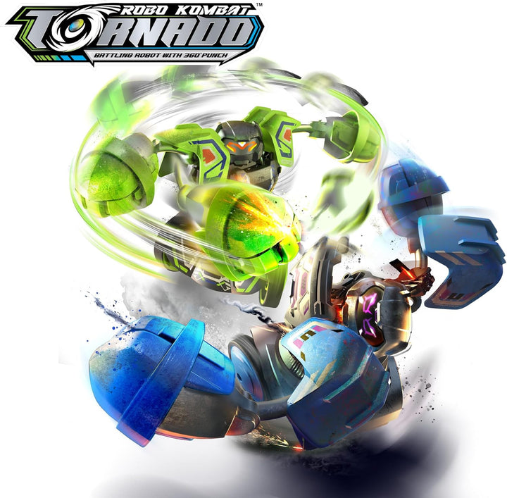 Silverlit Roboter Kombat Tornado – ferngesteuerte Figur – 360° Starke Schläge – Zielen Sie auf das H