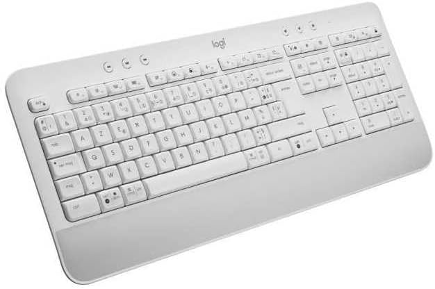 Logitech Signature K650 Comfort kabellose Tastatur mit Handballenauflage, BLE Bluetooth/Logi Bolt US