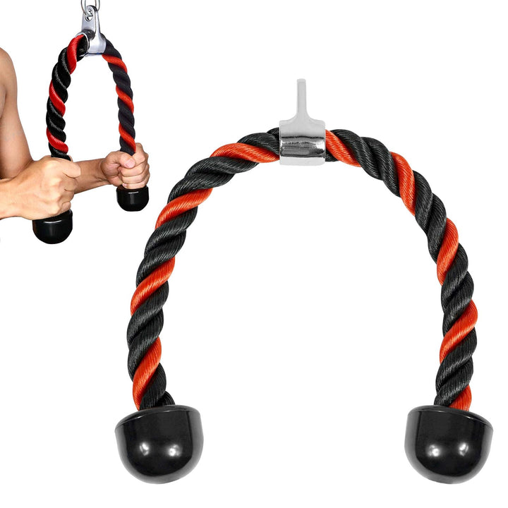 Trizepsseil Bizeps Seil mit Drehgelenk Fitness Trizeps Griff Nylon Trizeps-Seil Kabelzug Trizeps Sei