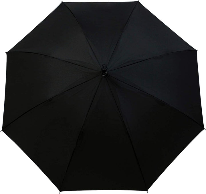 iX-brella Stützschirm höhenverstellbar mit Holzgriff - schwarz, Schwarz