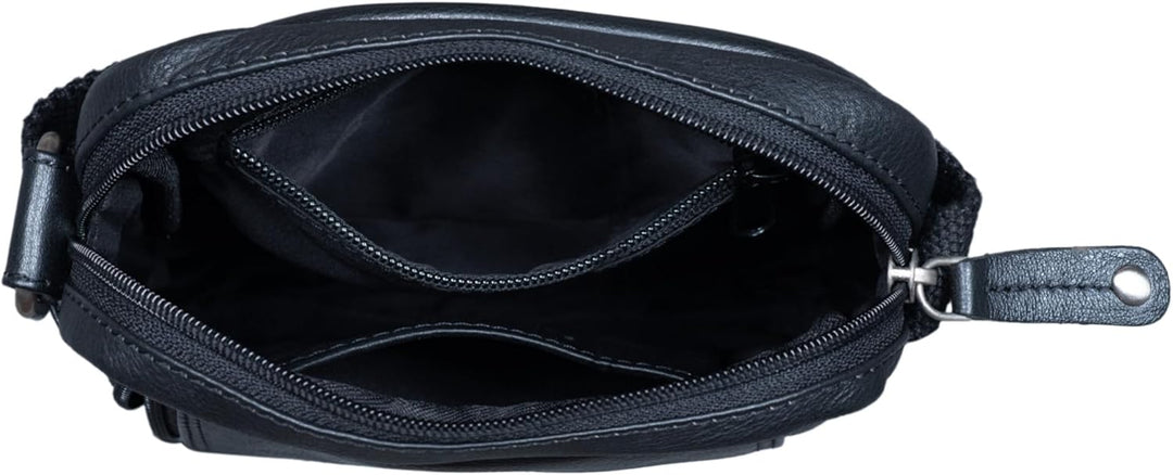 STILORD 'Brandon' Herrentasche Leder Braun Umhängetasche klein Schultertasche Männer 7 Zoll Tablet H