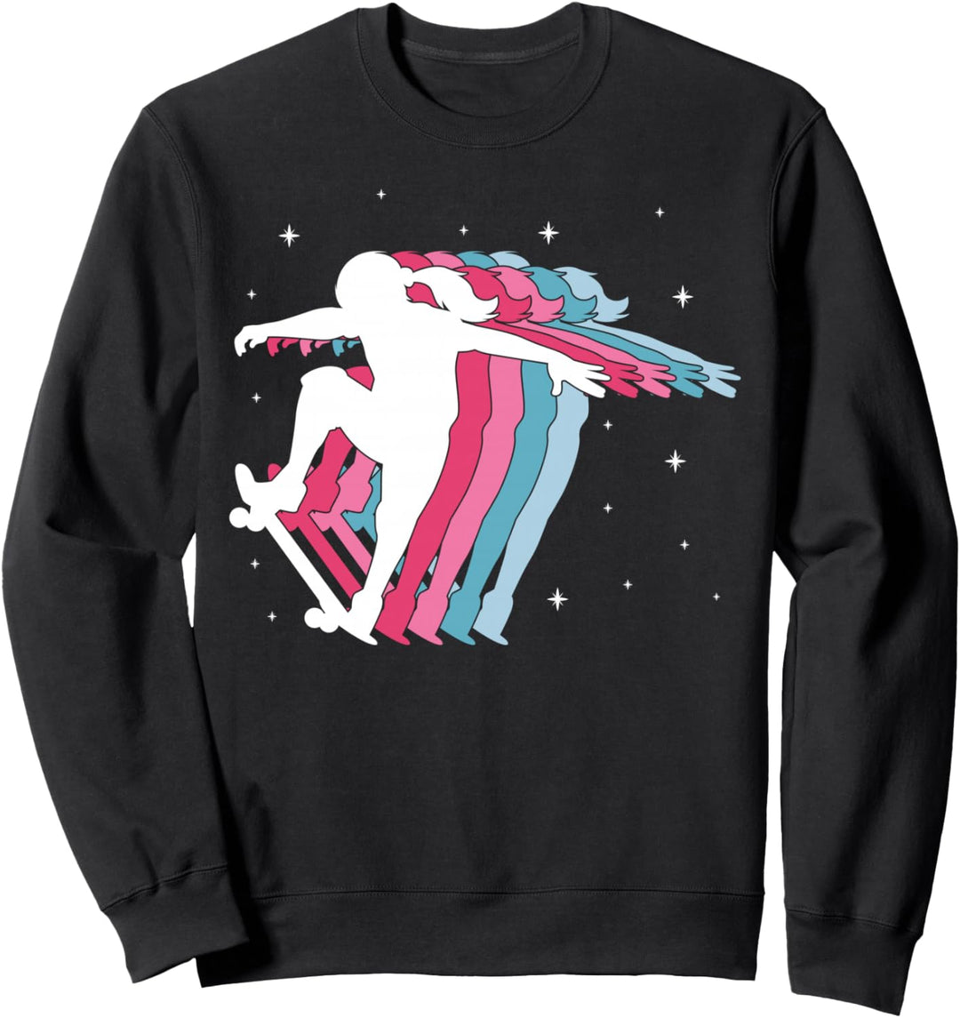 Skater Girl Skateboard Stunt Mädchen Geschenke Sweatshirt