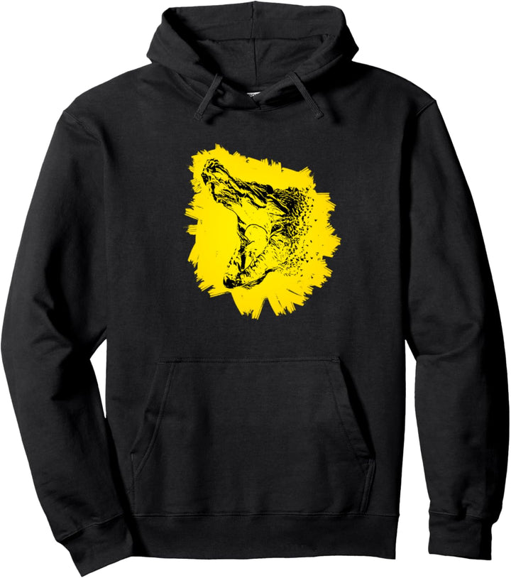 Krokodil Alligator Reptilien Echse Raubtiere Krokodile Pullover Hoodie