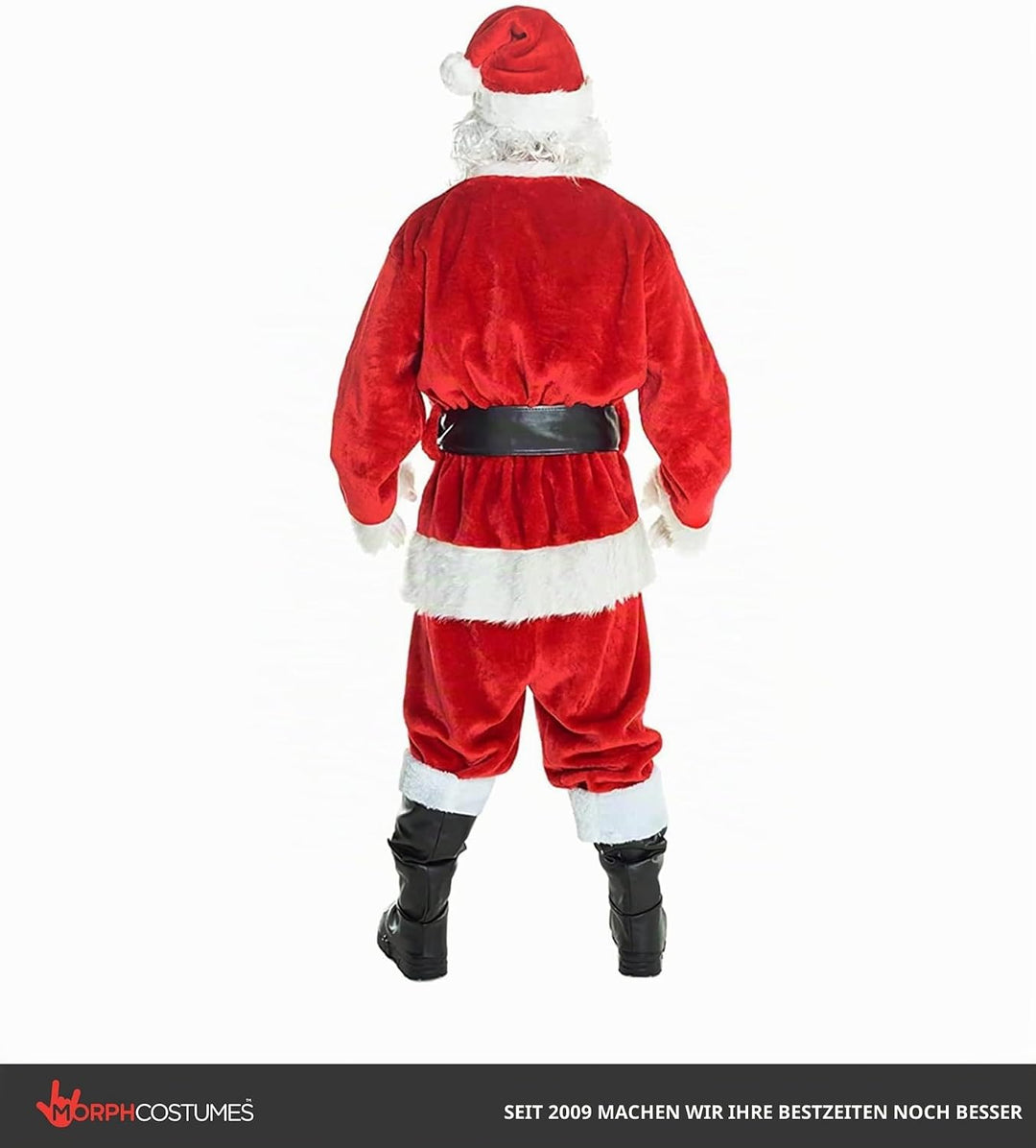 Morph Weihnachtsmann Kostüm Herren, Weihnachtsmann-Kostüm, Nikolauskostüm Mann, Santa Claus, L