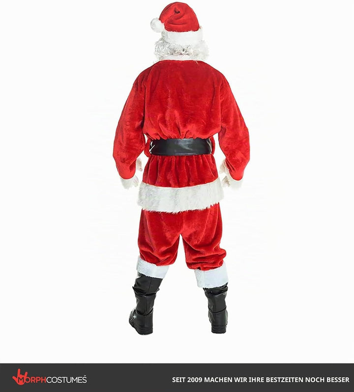Morph Weihnachtsmann Kostüm Herren, Weihnachtsmann-Kostüm, Nikolauskostüm Mann, Santa Claus, L