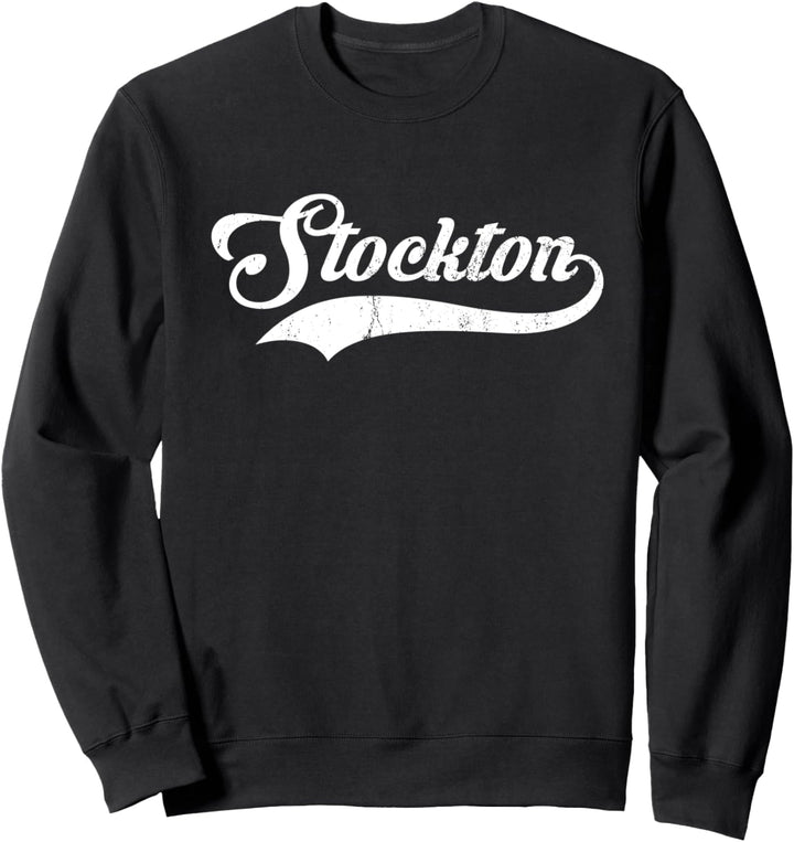Stockton Stadt California Staat Vintage Retro Style design Sweatshirt
