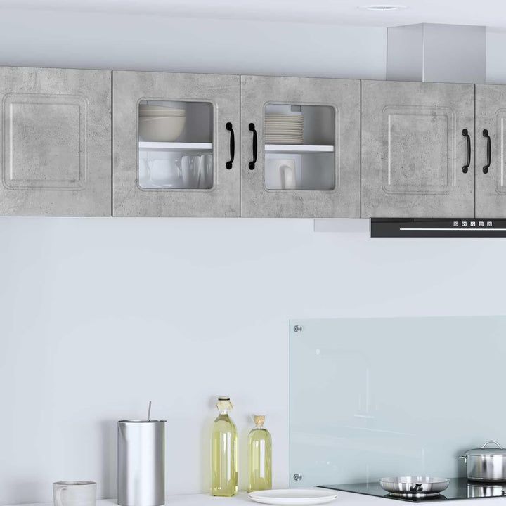 vidaXL Geschirrspülerfront Kalmar Beton Grau 80 x 31 x 40 cm, Eleganter moderner Küchenregal, grosse