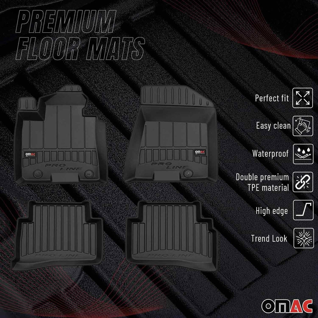OMAC Gummi Fussmatten kompatibel mit Hyundai Tucson 2015-2020 Premium TPE Automatten 4tlg Fussmatten
