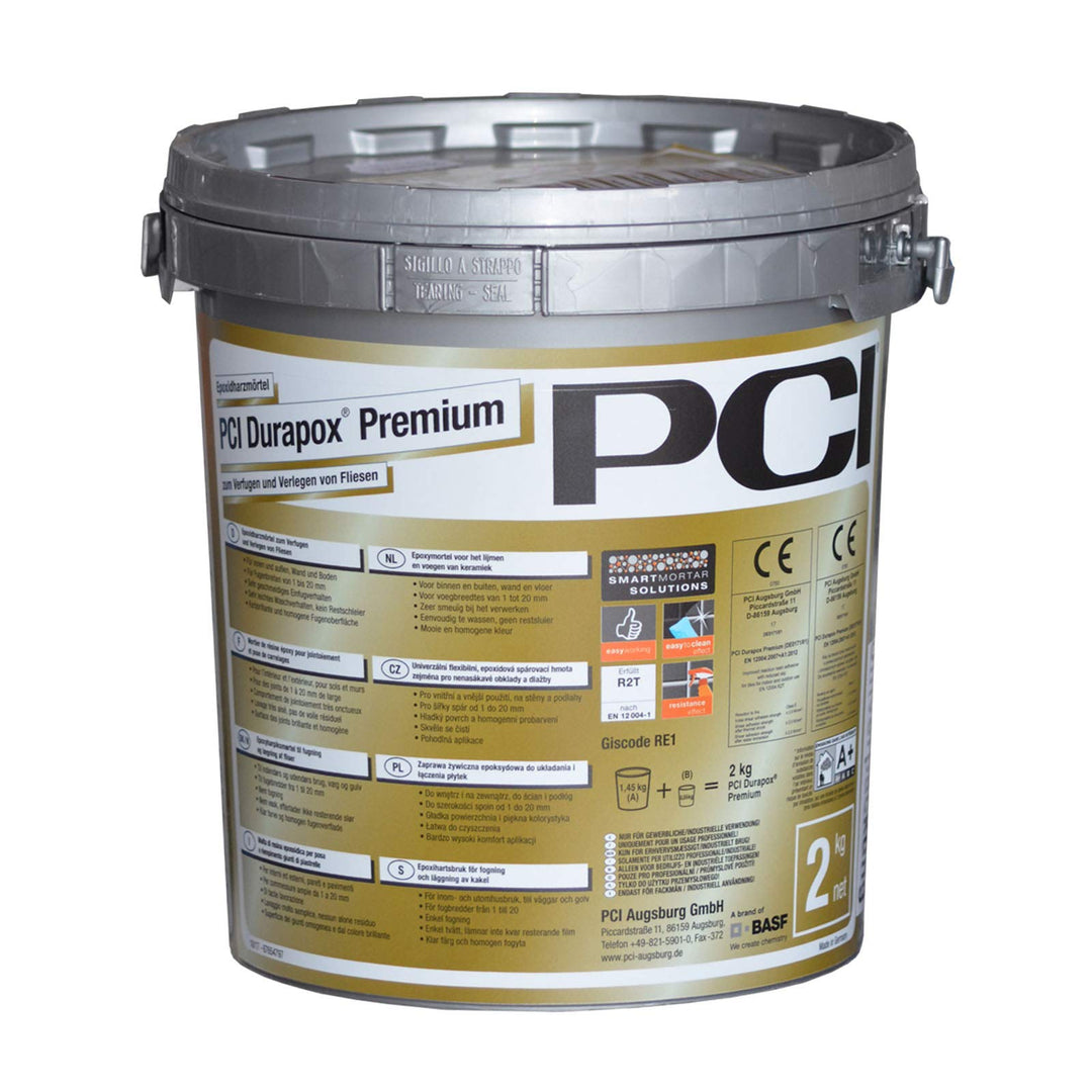 PCI Durapox Premium Reaktionsharz-Mörtel (2 kg, Hellgrau) 2 kg Hellgrau, 2 kg Hellgrau