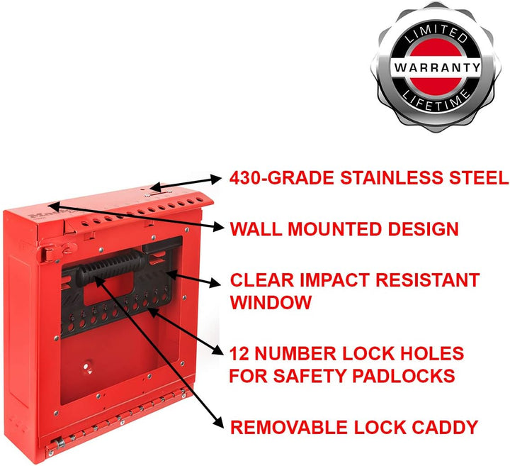 Master Lock Signalkasten für Gruppe [Wandbefestigung] – Sicherheit, Verdampfer – S3502