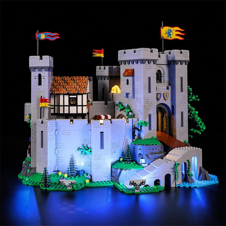 GEAMENT LED Licht-Set Kompatibel mit Lego Burg der Löwenritter (Lion Knight's Castle) - Beleuchtungs