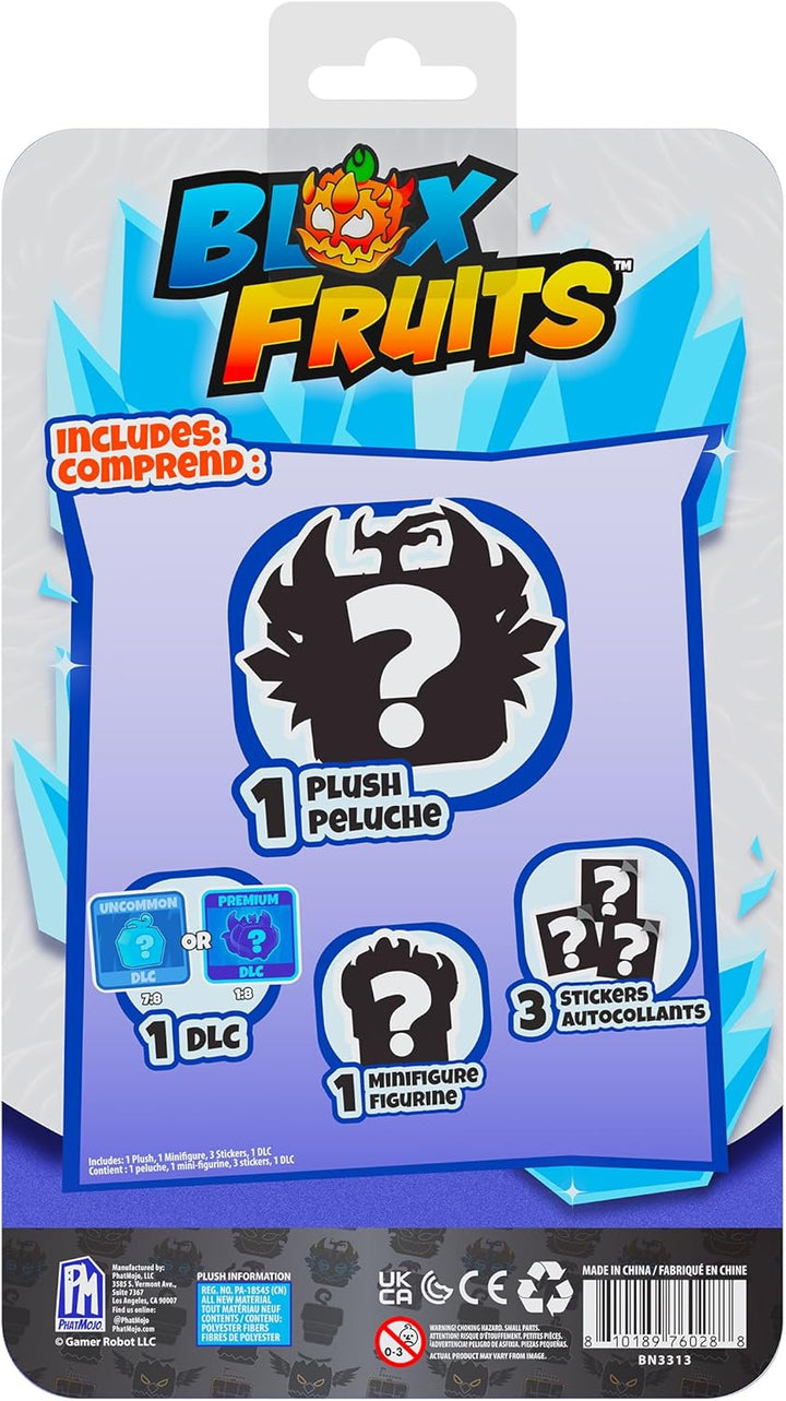BLOX Fruits Yeti Mystery Mini Bundle Series 3, Plüschtier, Minifigur, Aufkleber, DLC-Code, 6 Sammler