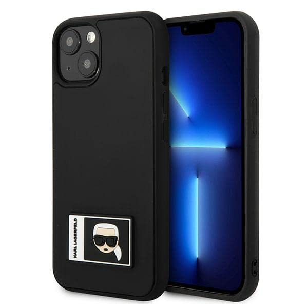 KARL LAGERFELD KLHCP13S3DKPK Hülle für iPhone 13 Mini 5,4" schwarz/Black hardcas