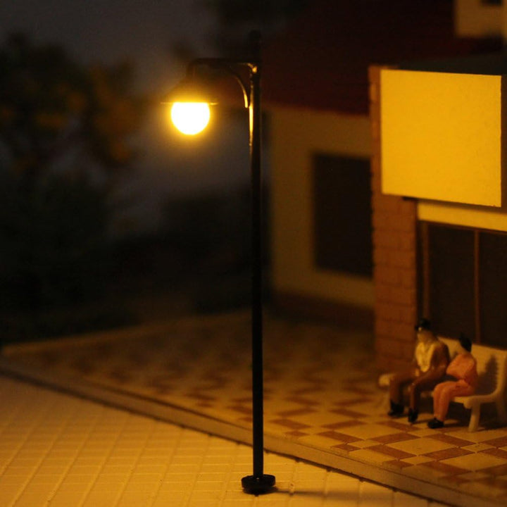 Evemodel LYM22 10 STK. Modell LED Lampen 65mm Spur H0 1:87 Leuchte Strassenlampen 3V
