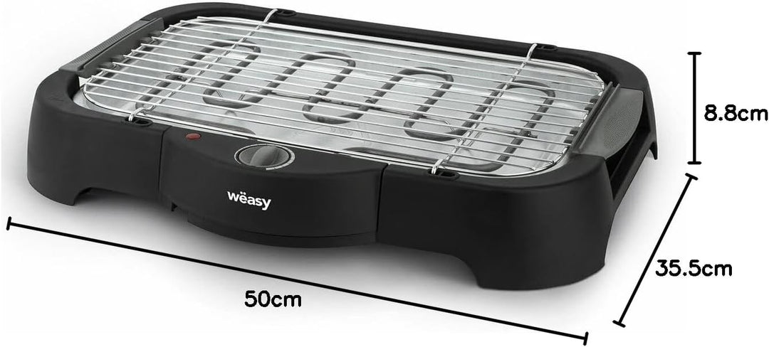 Wëasy Elektrischer Grill GBE40, Multifunktionaler Tischgrill, Innen-/Aussengebrauch, Regulierbarer T