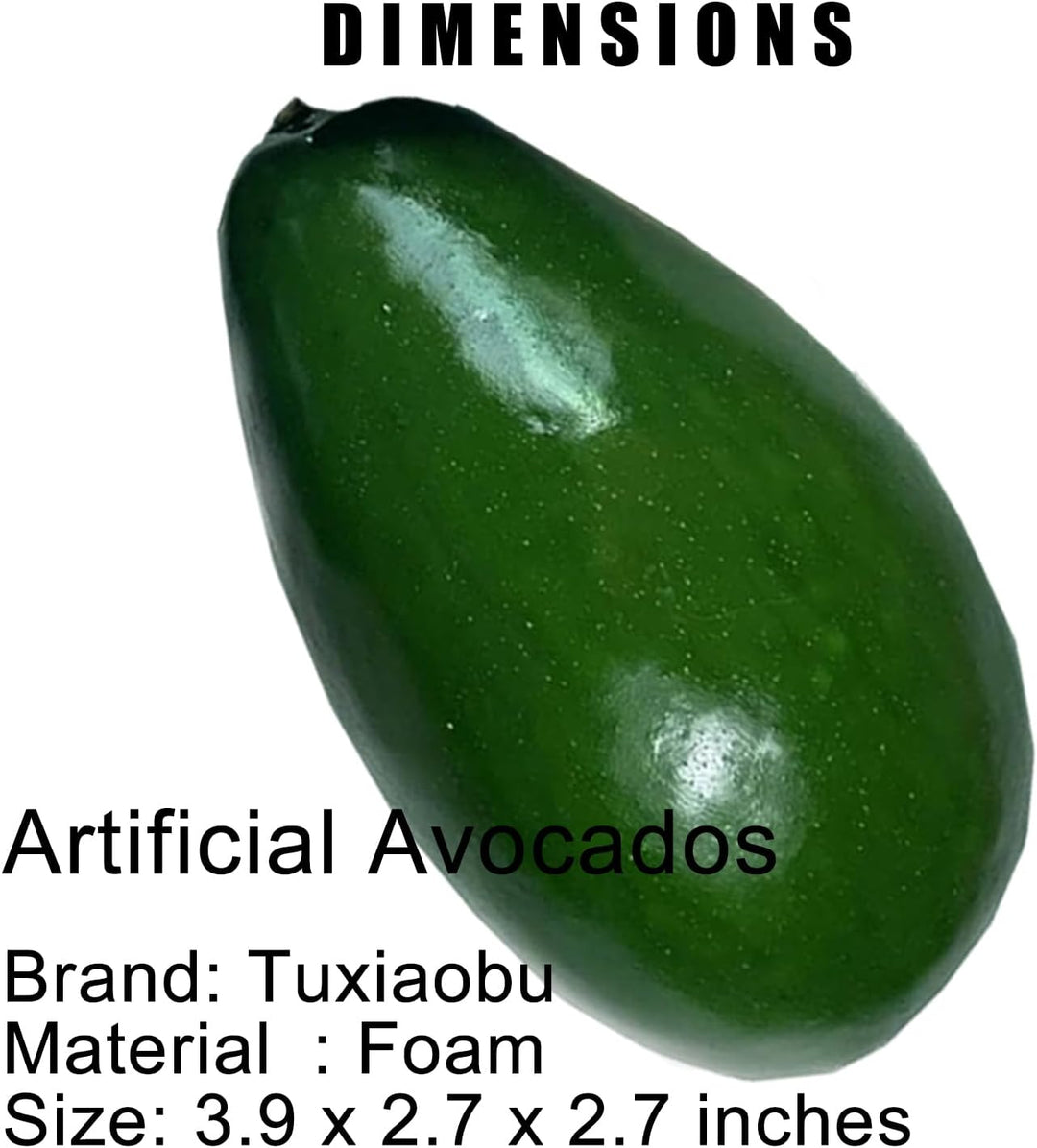 Tuxiaobu Künstliche Früchte Avocados Deko Obst, Kunst Faux Avocados Zuhause Küche Dekor Tischdekorat