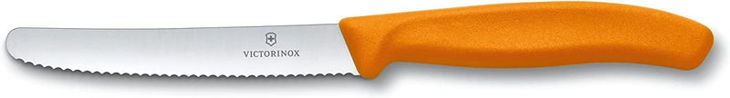 Victorinox, Swiss Classic, Profi Tomaten- und Tafelmesser, 6-teilig, Extra Scharfe Klinge, Wellensch