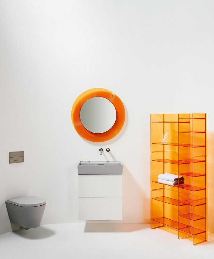 Kartell Sound-Rack, Bambus, orange Dark, 26 x 53 x 75 cm Arancio Tangerine, Arancio Tangerine