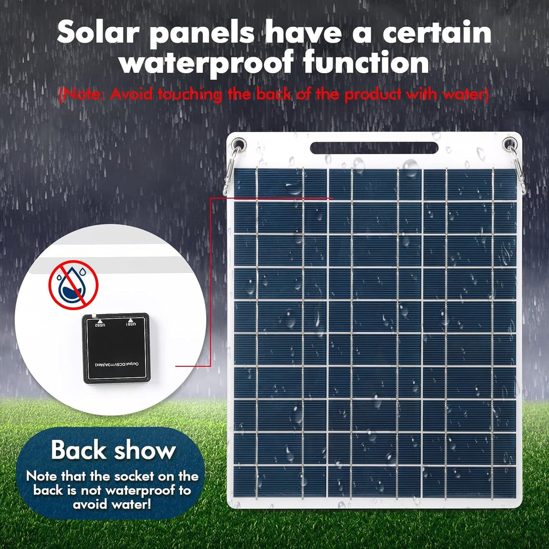 30W Solarpanel 5V Dual USB Tragbares Solarladegerät Outdoor Handy Ladegerät for Camping Wandern