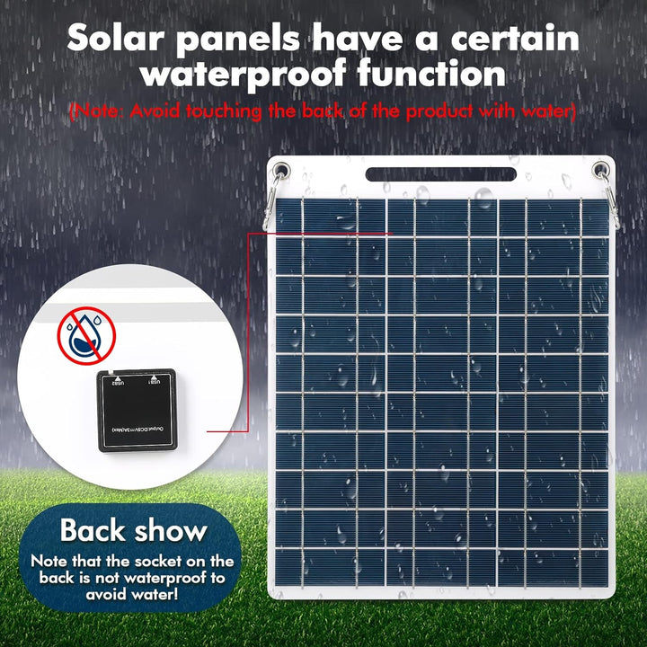 30W Solarpanel 5V Dual USB Tragbares Solarladegerät Outdoor Handy Ladegerät for Camping Wandern