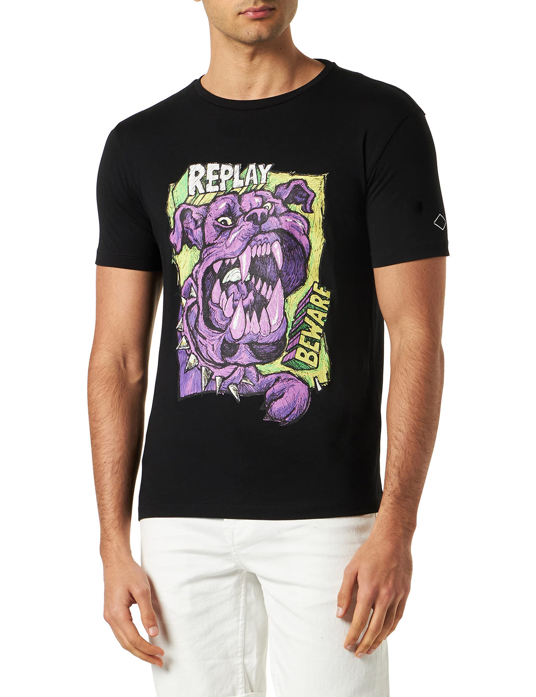 Replay Herren T-Shirt S Black 098, S Black 098