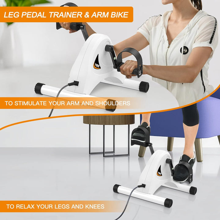 TODO Mini Heimtrainer Elektrischer, Fitness Bike Arm- und Beintrainer im Sitzen für Senioren Sportge