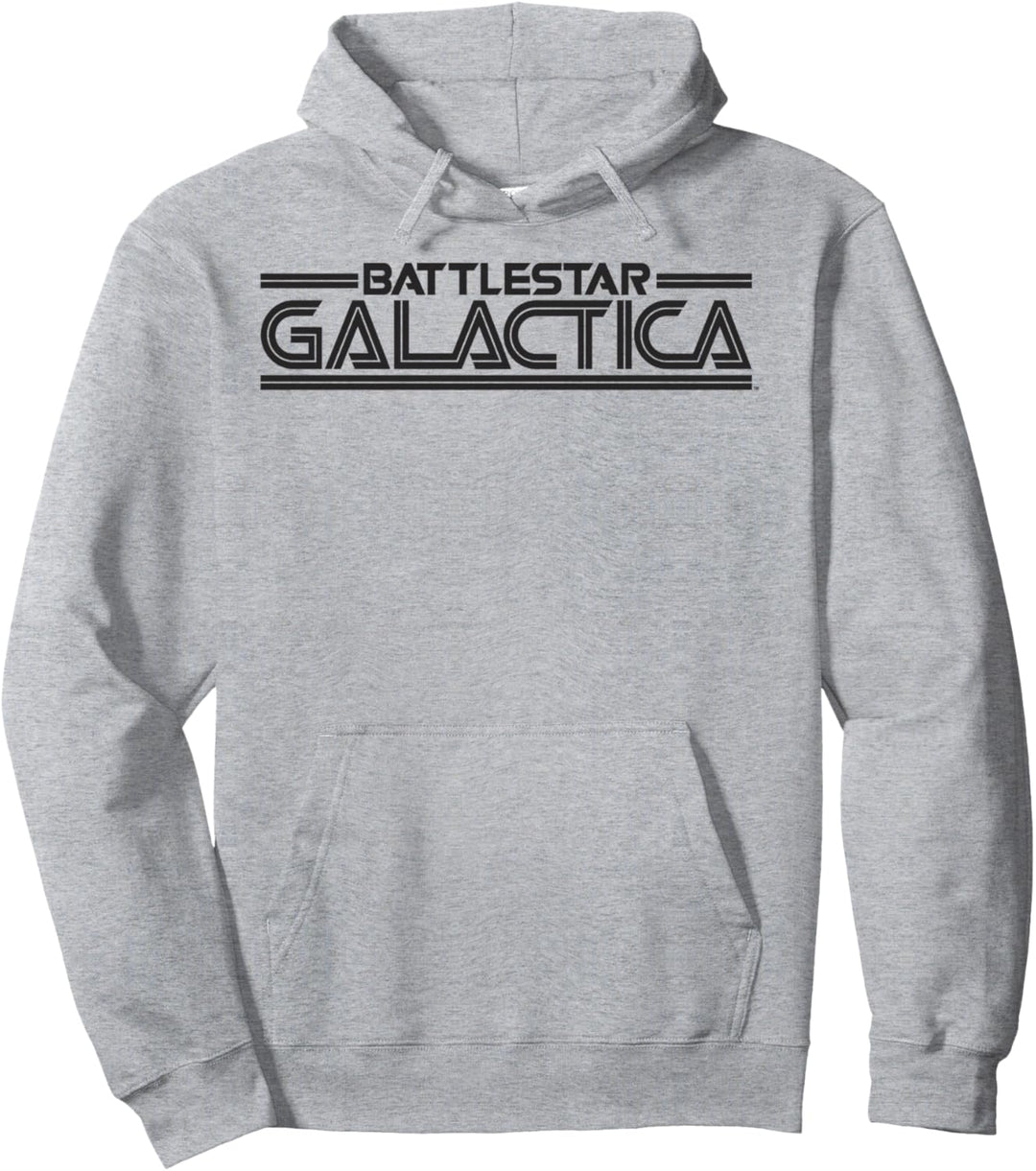 Battlestar Galactica Silver Title Logo Pullover Hoodie