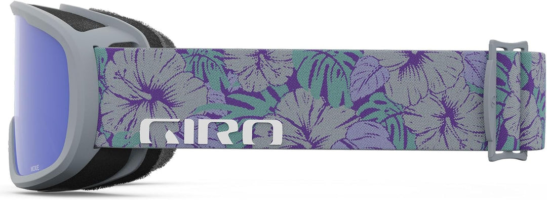 Giro Blok Asian Fit Erwachsene Schneebrille mit Vivid Lens, Grau botanisch – GRE Grau, Kobalt