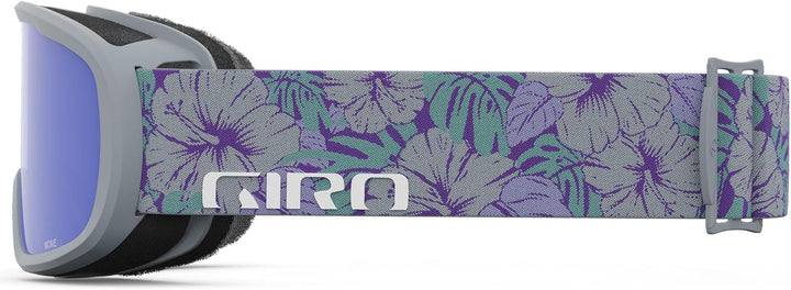 Giro Blok Asian Fit Erwachsene Schneebrille mit Vivid Lens, Grau botanisch – GRE Grau, Kobalt