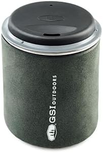GSI Outdoors Glacier Edelstahl-Kochsystem-Set, minimalistisch, ultraleicht, perfekt für einen Backpa