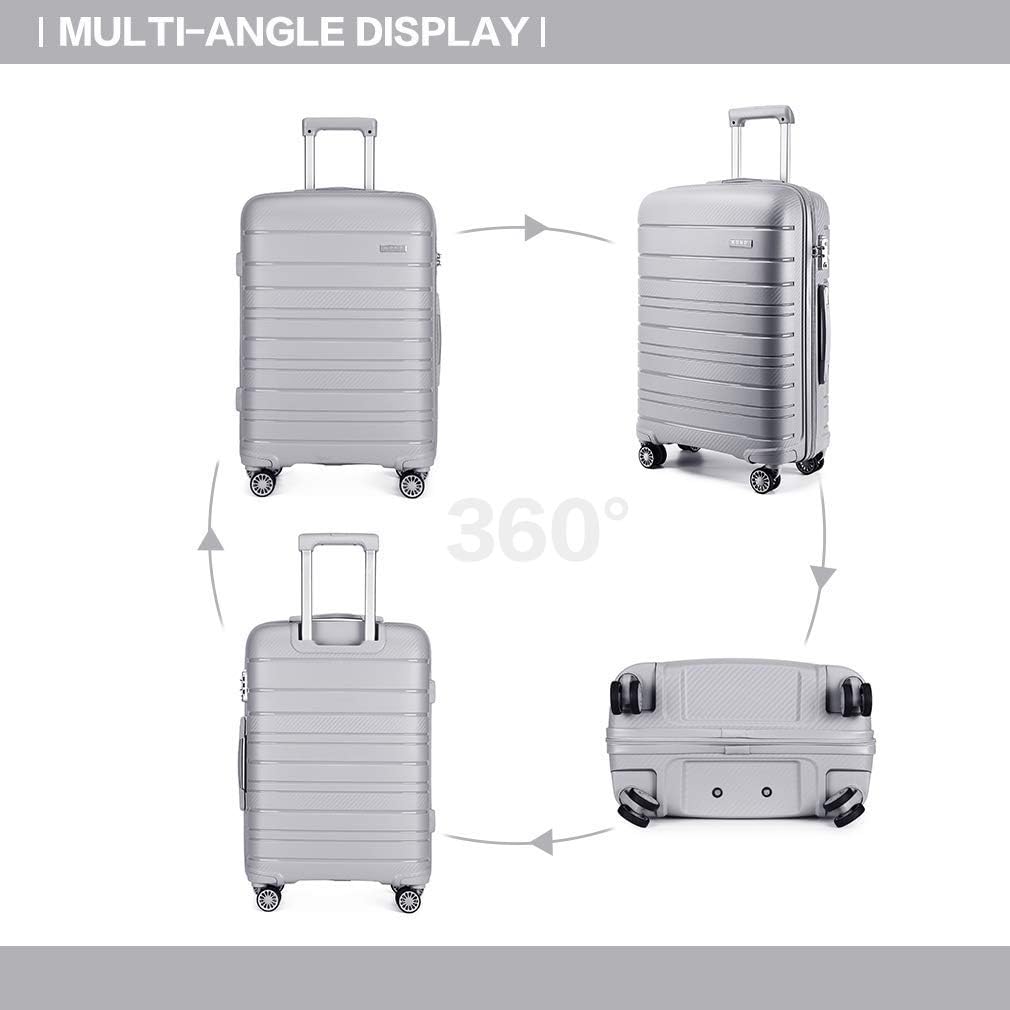 Kono Kabinentrolley Kleiner Koffer Handgepäck 55x40x20 Leicht Handgepäckkoffer Hartschale Rollkoffer