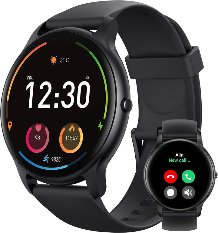 Parsonver Smartwatch Herren mit Telefonfunktion, Fitness-Tracker mit Herzfrequenz Schlafmonitor, 1.3