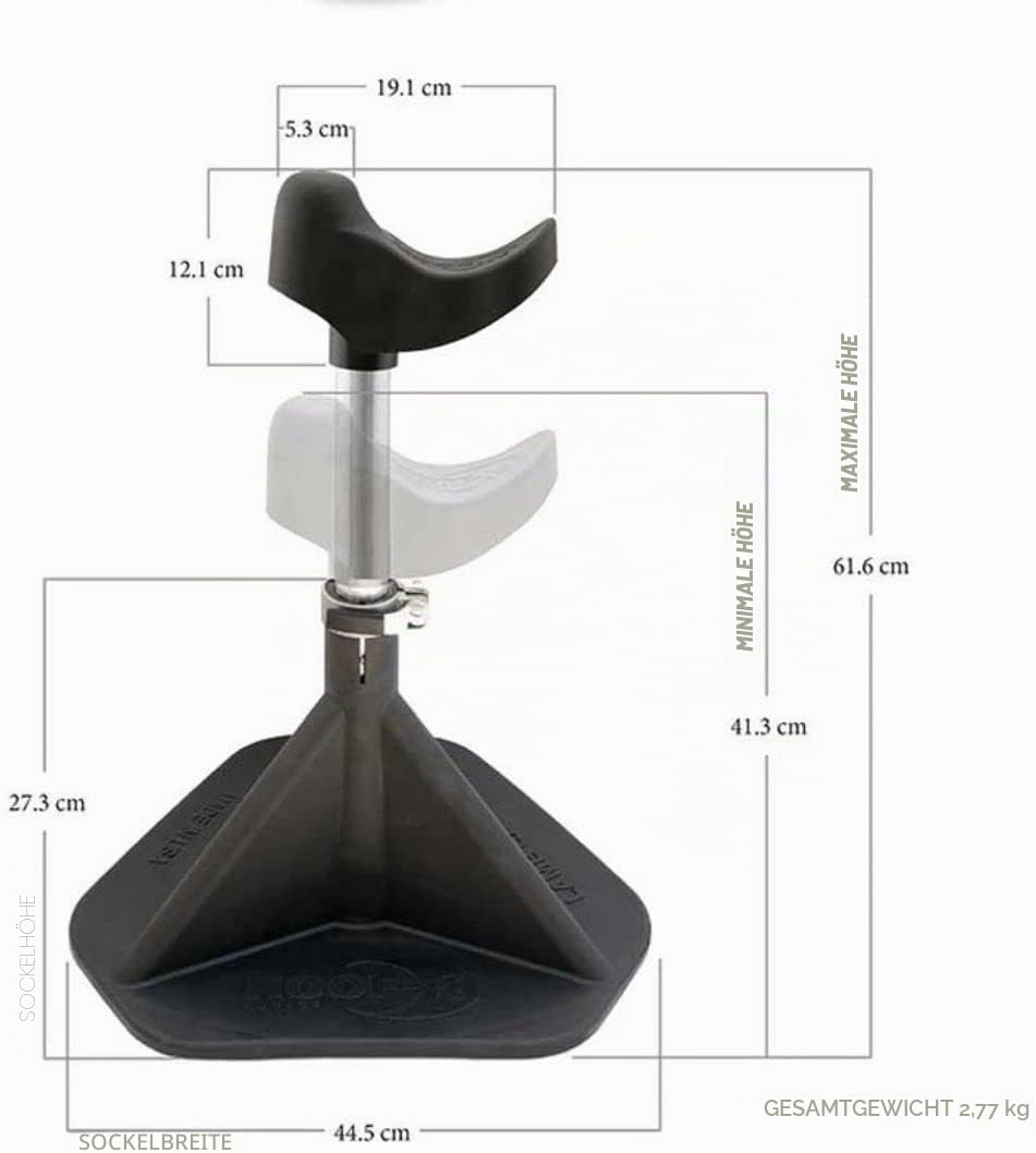 Hoof-It Blacksmith Farrier Hufständer, Schwarz