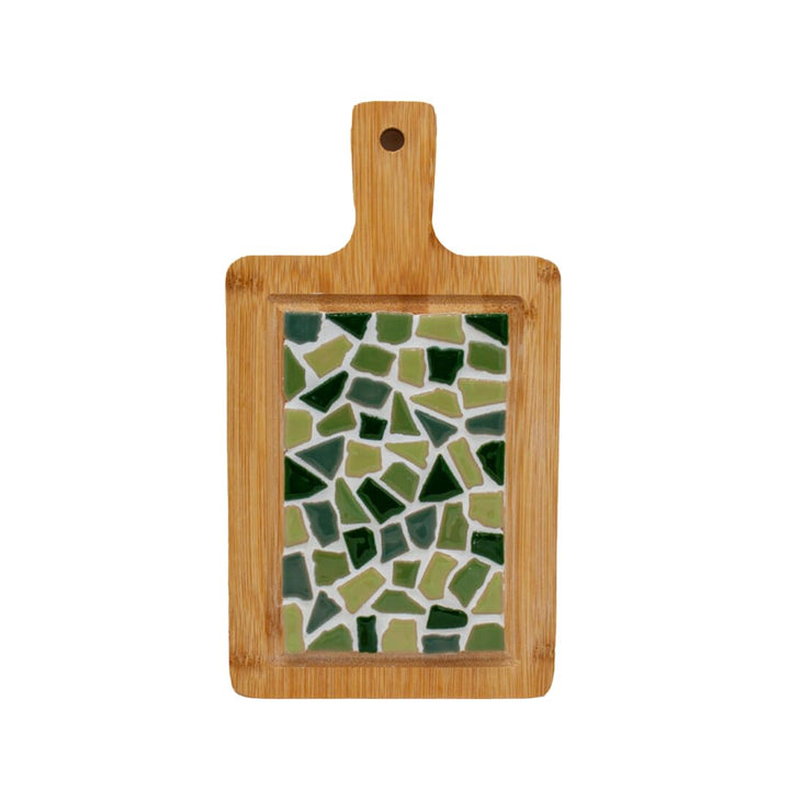 Little Creations mosaik Mini-Servierbrett Grün | DIY Bastelset Erwachsene | Gestalte deine eigene Se