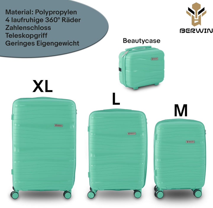 Berwin Reisekoffer aus Polypropylen (PP) Hartschalenkoffer Trolley Koffer Suitcase Luggage Modell To