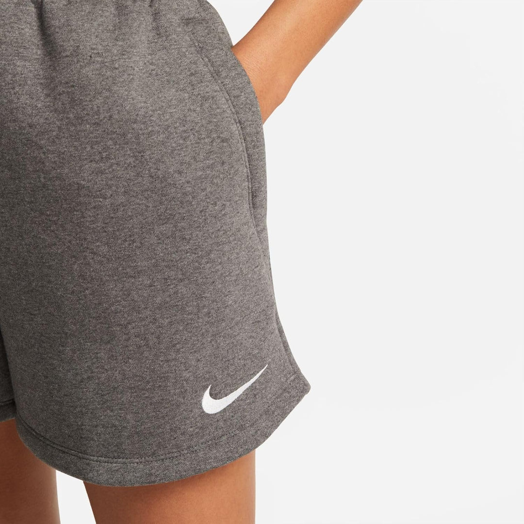 Nike Damen Shorts W Nk FLC Park20 Short Kz S Charcoal Heathr/White/White, S Charcoal Heathr/White/Wh
