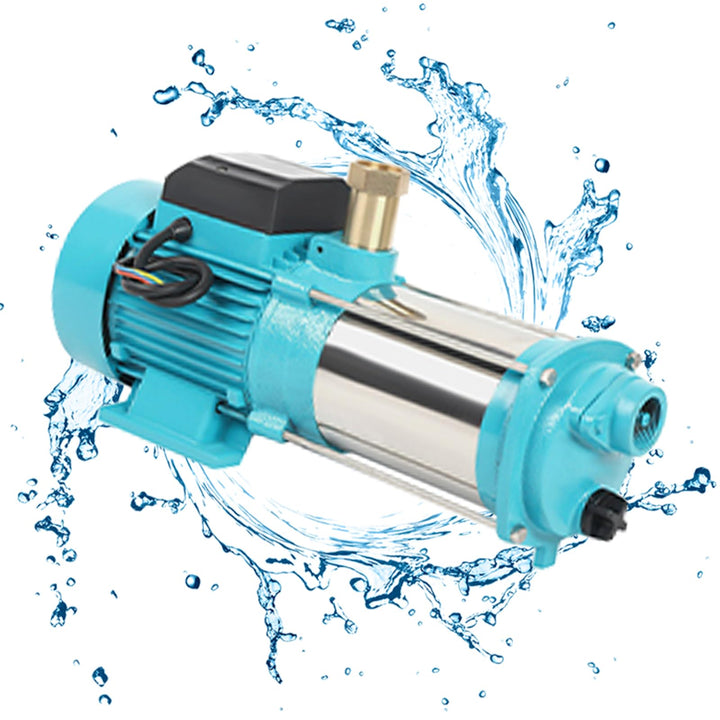 220V 1300W Kreiselpumpe, Hauswasserwerk Gartenpumpe, Edelstahl-Rasenberegnungspumpe für die Gartenra