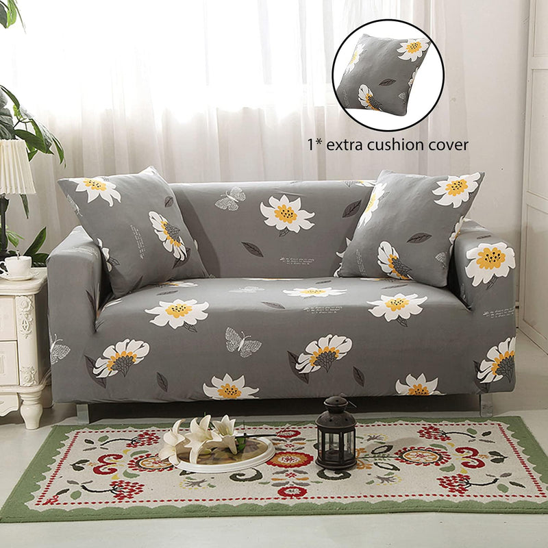 PETCUTE Sofabezüge elastische Sofa Überwürfe Sofahusse verstellbare Sofabezüge Sofaschutz Wohnzimmer