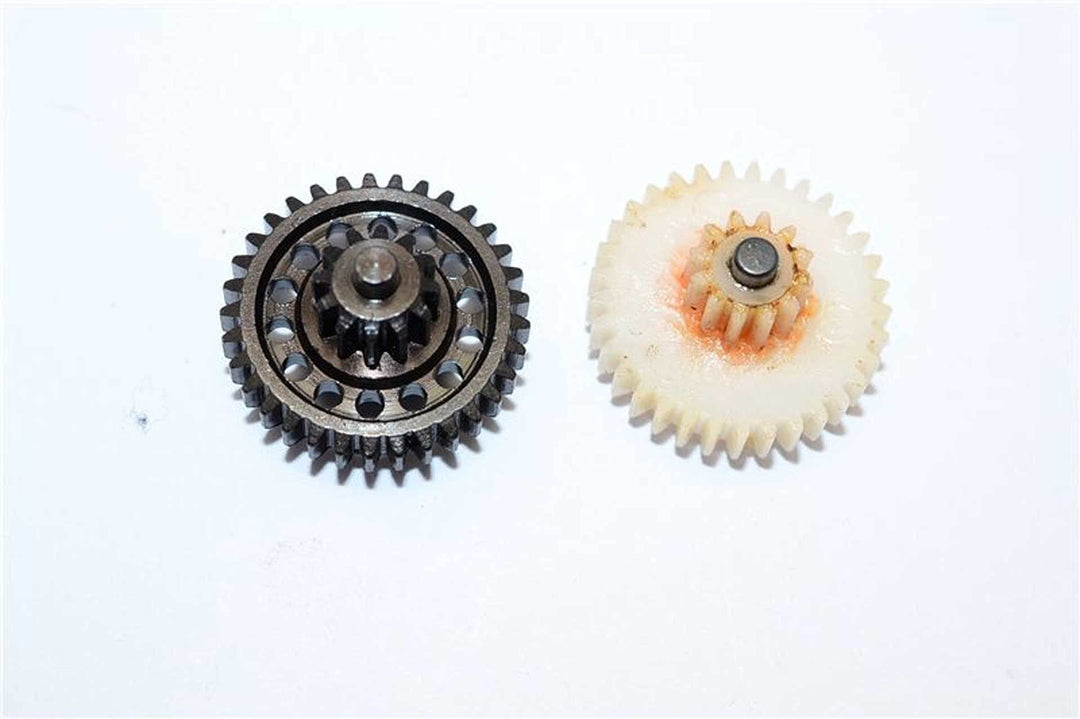 Thunder Tiger Kaiser XS Tuning Teile Steel #45 Spur Gear 56T & Double Speed Reduction Gears - 2Pcs S