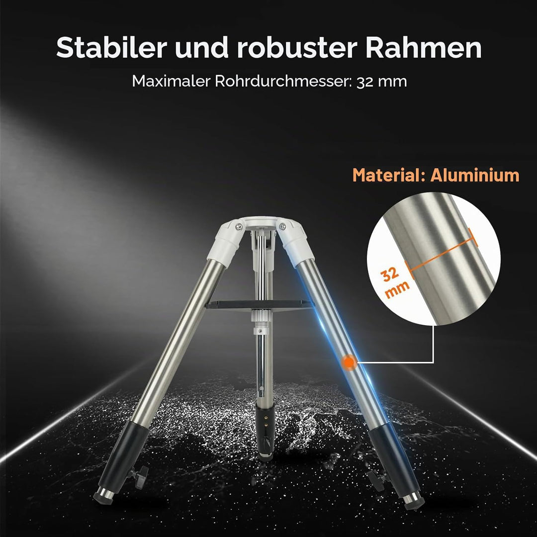 Svbony Astronomisches Teleskopstativ aus Aluminium, ausziehbares Stativ, tragbares Zubehör, kompatib