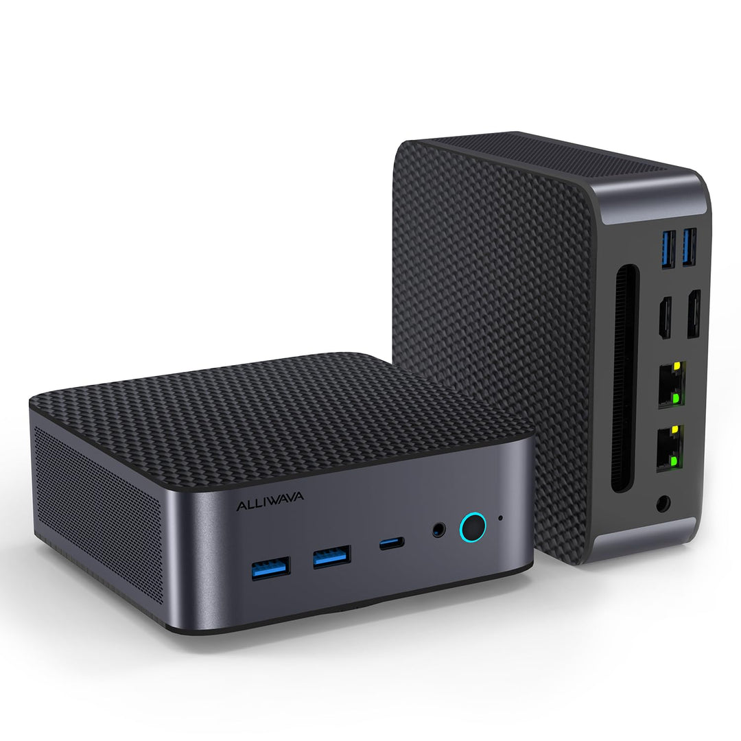 ALLIWAVA H90Pro Mini PC, AMD Ryzen 7 8745HS Mini-Desktop-Computer (8K/16T, bis zu 4,9 GHz), Radeon 7