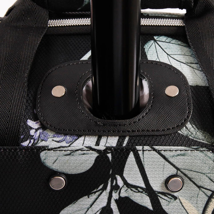 Bebe Valentina Damen-Handgepäcktasche mit Rädern unter dem Sitz, Floral Black, Einheitsgrösse, Valen